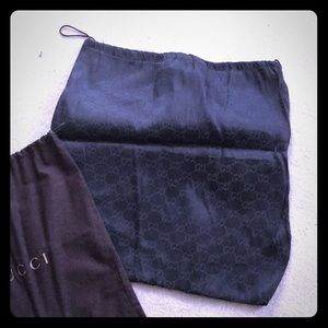 Large black Authentic Gucci dust bag only